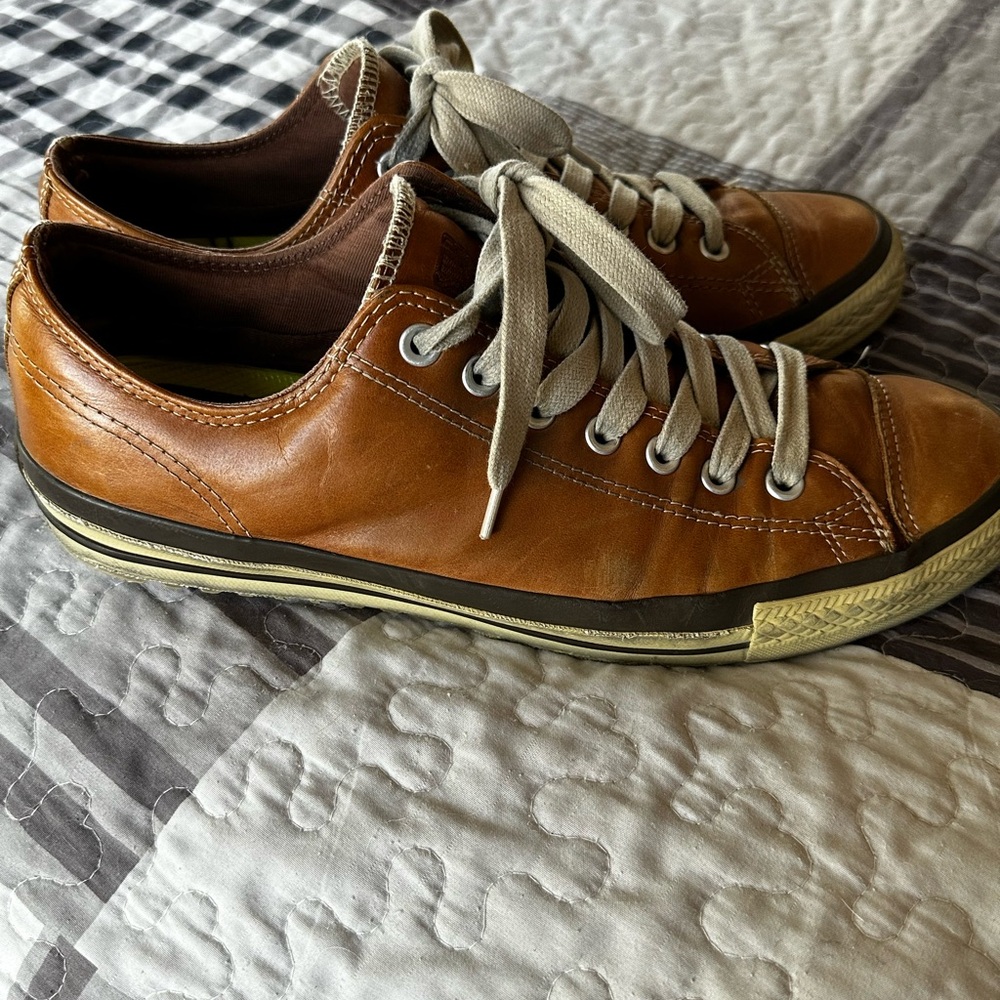 Converse Brown Cream Athletic Sneakers - Picture 3 of 8